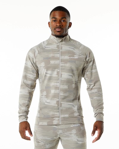 Alphalete 4-Way Stretch Track Jacket Camouflage | SP3697148