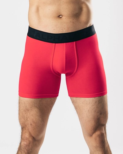 Alphalete Atmungsaktiv Modal Boxer Brief Magenta | QV7901825