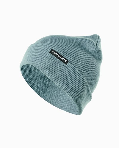 Alphalete Baumwoll Knit Beanie Blau | PH4953267