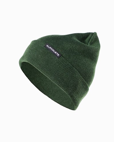 Alphalete Baumwoll Knit Beanie Wild Sage | JV8374150