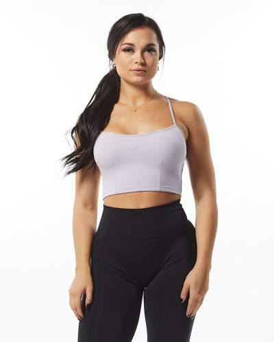 Alphalete Camisole Y-Back Crop Tank Lilac | HV5297860