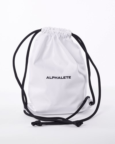 Alphalete Drawstring Bag Weiß | MV7064839