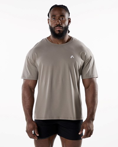 Alphalete Drop Shoulder Tee Cedar | AJ0593128