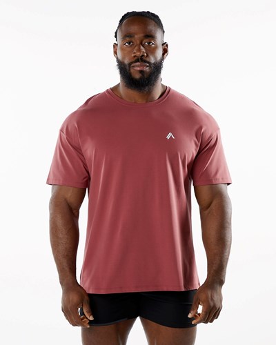 Alphalete Drop Shoulder Tee Gingerbread | QM1392805