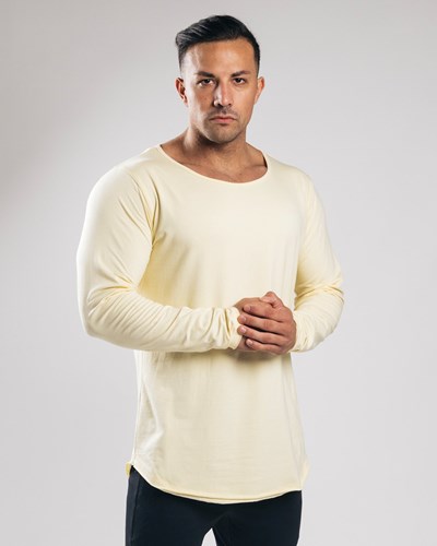 Alphalete Fitted Long Sleeve Sea Salt | ZE1875643