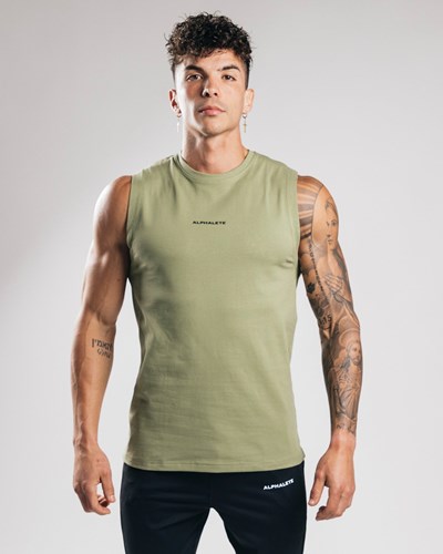 Alphalete Fitted Performance Tank Grün | SA8501362