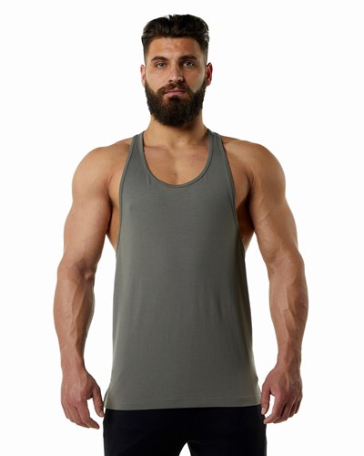 Alphalete Fitted Premium Stringer Grau | SP8619273