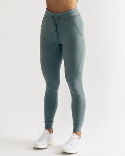 Alphalete Fitted Single-Brushed 29" Jogger Blau | QK7905328