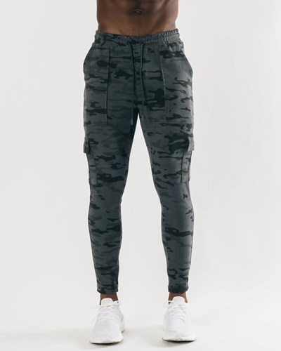 Alphalete Fitted Single-Brushed 30" Cargo Pant Camouflage | GY3652847