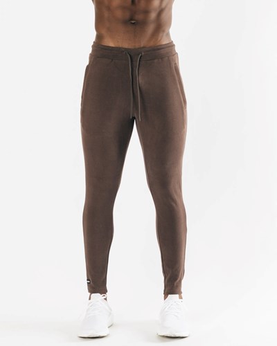 Alphalete Fitted Single-Brushed 30" Jogger Cocoa | QT7249518