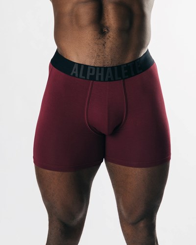 Alphalete Frictionless Modal Boxer Brief Bordeaux | TU6918042