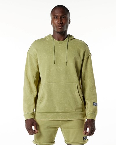 Alphalete Heavyweight Washed Terry Hoodie Grün | JU9068741