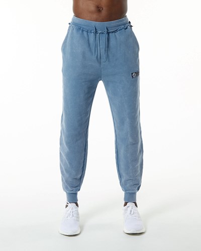 Alphalete Heavyweight Washed Terry Jogger Blau | DR9671834