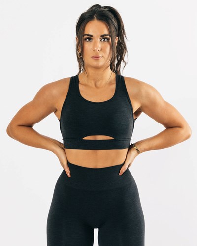 Alphalete High-Impact Seamless Sports Bra Schwarz | AI9714635