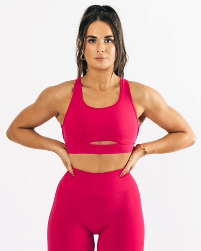 Alphalete High-Impact Seamless Sports Bra Rosa | FZ1706482