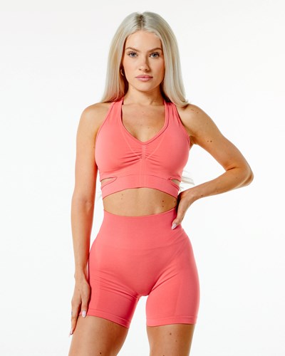 Alphalete High-Impact Seamless Sports Bra Rosa | RC3412076