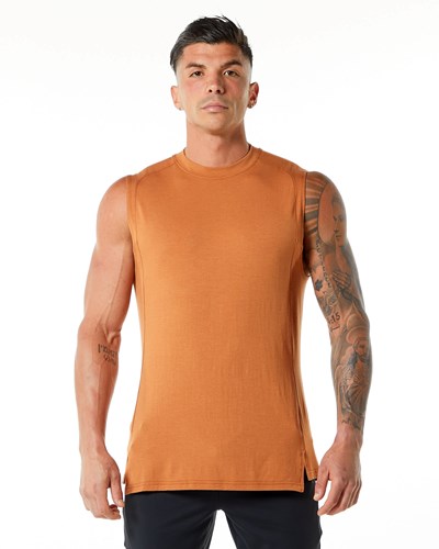 Alphalete High-Neck Premium Tank Camel | DK2041837