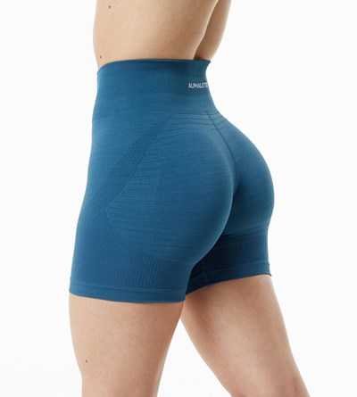 Alphalete High Performance Seamless Kurzes Blau | MW3570914