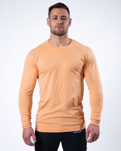 Alphalete High Performance Seamless Long Sleeve Tee Koralle | AY4287306