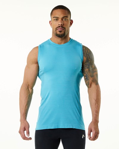 Alphalete High Performance Seamless Tank Faded Ocean | UX2346809