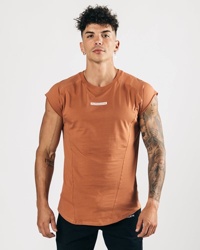 Alphalete High Performance Ärmellose Tee Clay | PA2086971