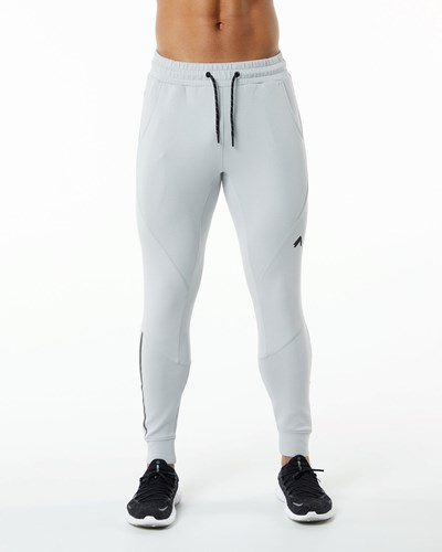 Alphalete Interlock Knit Cuffed Jogger Grau | ED4802376