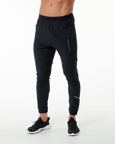 Alphalete Laufschuhe 4-Way Stretch 29" Sport Pant Schwarz Silber | LS7386059