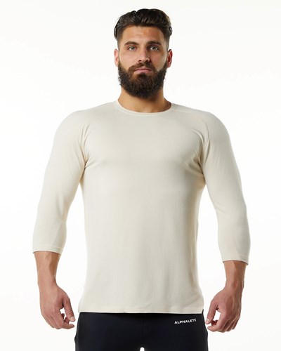 Alphalete Premium 3/4 Sleeve Tee Sahara | HB0345126