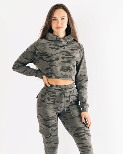 Alphalete Relaxed Single-Brushed Pullover Hoodie Camouflage | WV4103258