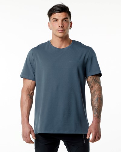 Alphalete Set-In Sleeve Tee Blau | KP3280165