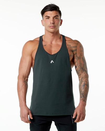 Alphalete Stepped Hem Stringer Grün | LG4528917