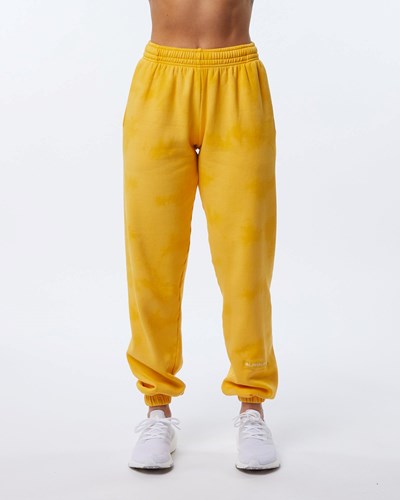 Alphalete Washed 30" Fleece Jogger Honey | VJ0259841