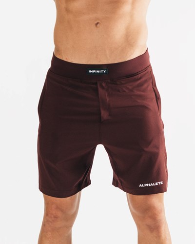 Alphalete Woven 4-Way Stretch 7" Kurzes Merlot | FN8064325