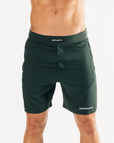 Alphalete Woven 4-Way Stretch 7" Kurzes Forest | VO3516840