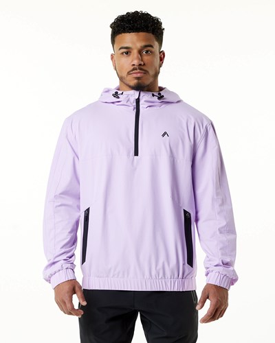 Alphalete Woven Performance Jacket Lavendel | OI2891307