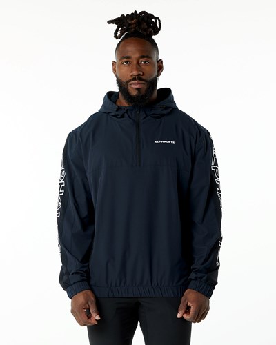 Alphalete Woven Performance Jacket Navy | NT8703491