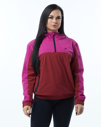 Alphalete Woven Performance Jacket Rosa | RF5917308