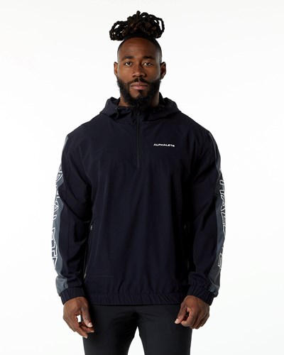 Alphalete Woven Performance Jacket Schwarz | EW8271053