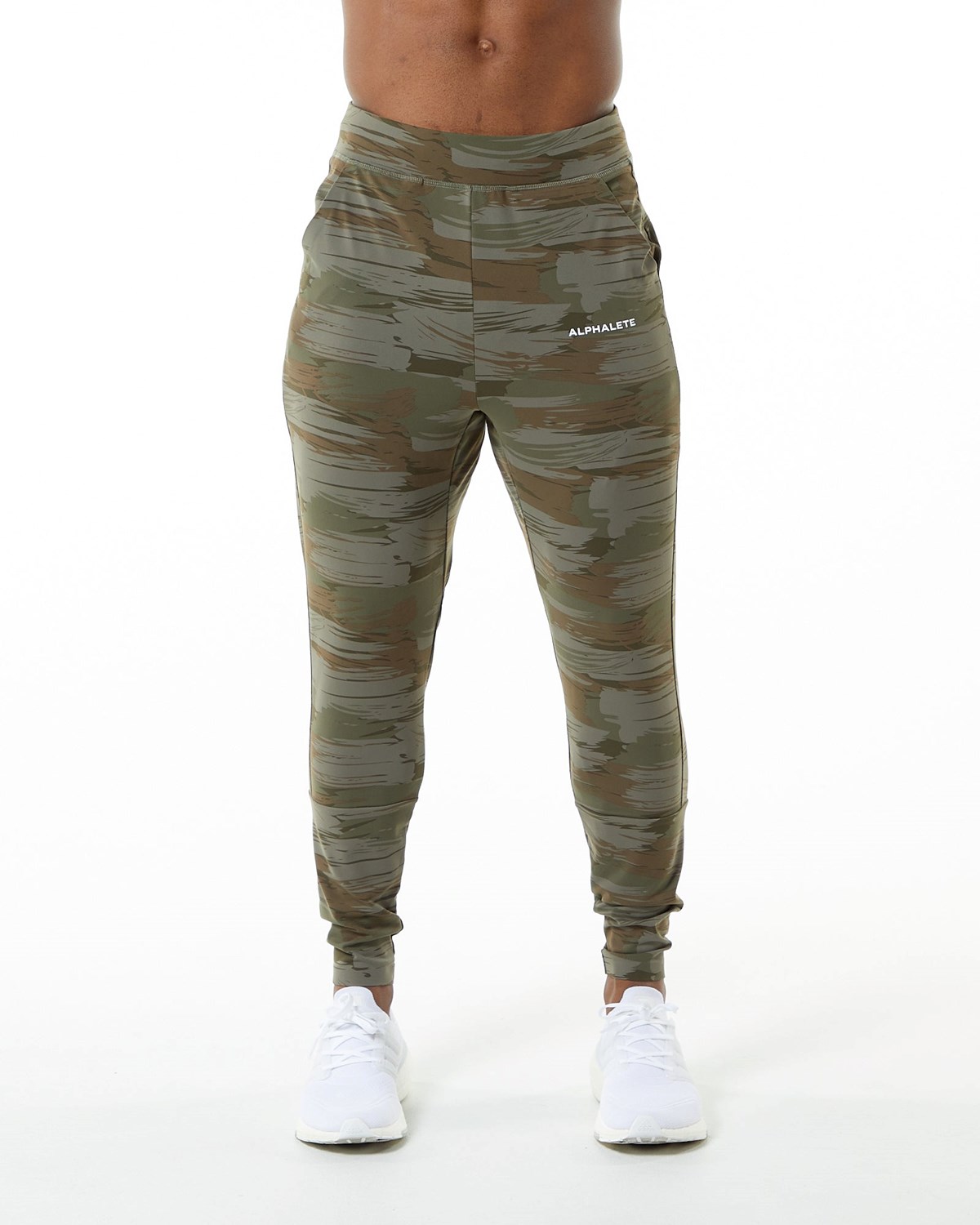 Alphalete 4-Way Stretch Jogger Olivgrün Camouflage | BL5139762