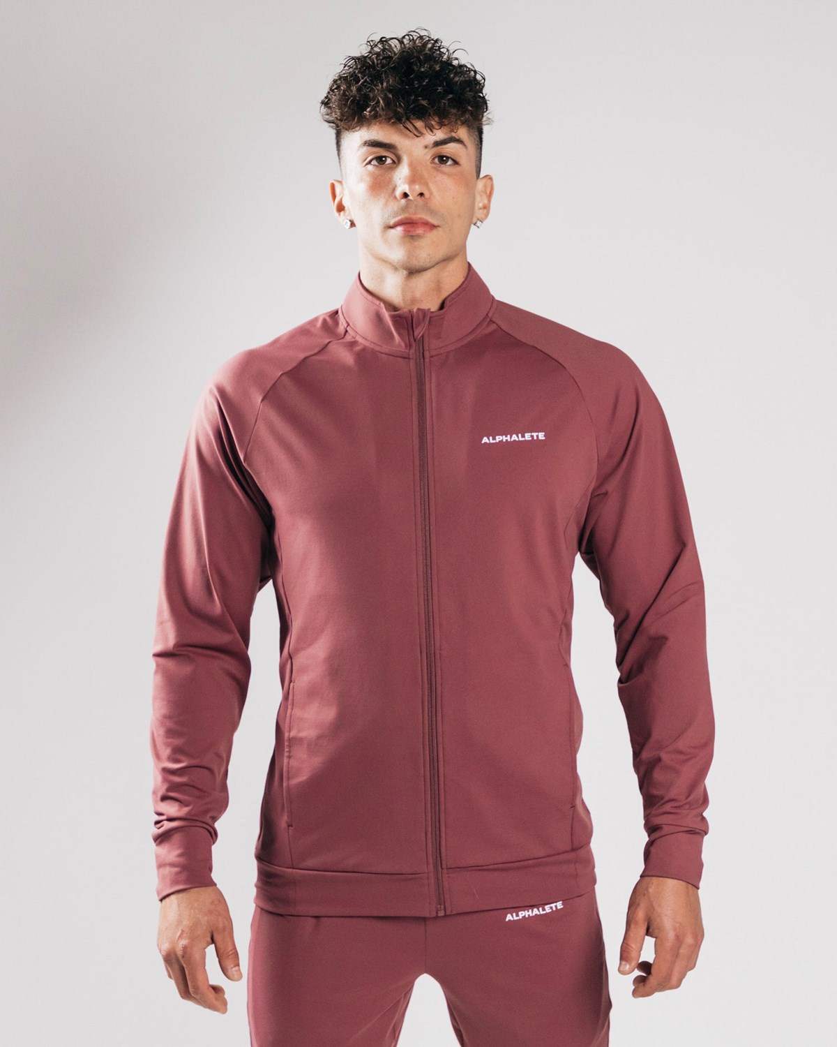 Alphalete 4-Way Stretch Track Jacket Mauve | IQ2573691