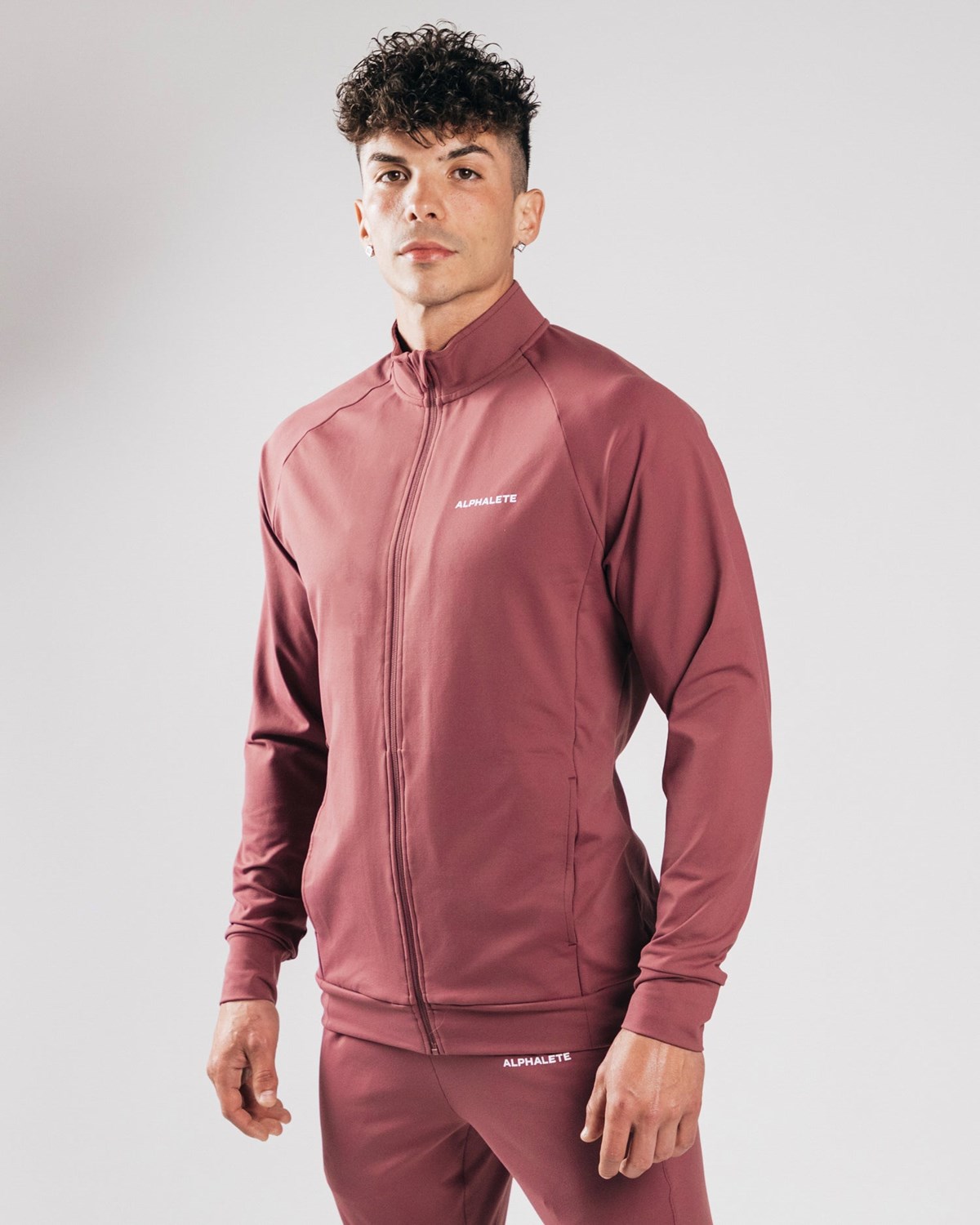 Alphalete 4-Way Stretch Track Jacket Mauve | IQ2573691