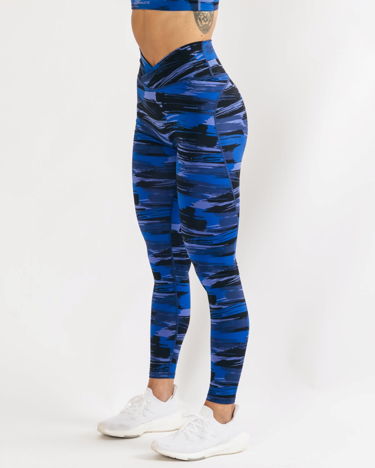 Alphalete All-Purpose Legging Blau Camouflage | FI5489701