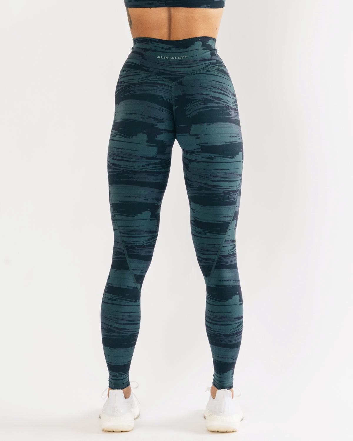 Alphalete All-Purpose Legging Blau Camouflage | MS1963025