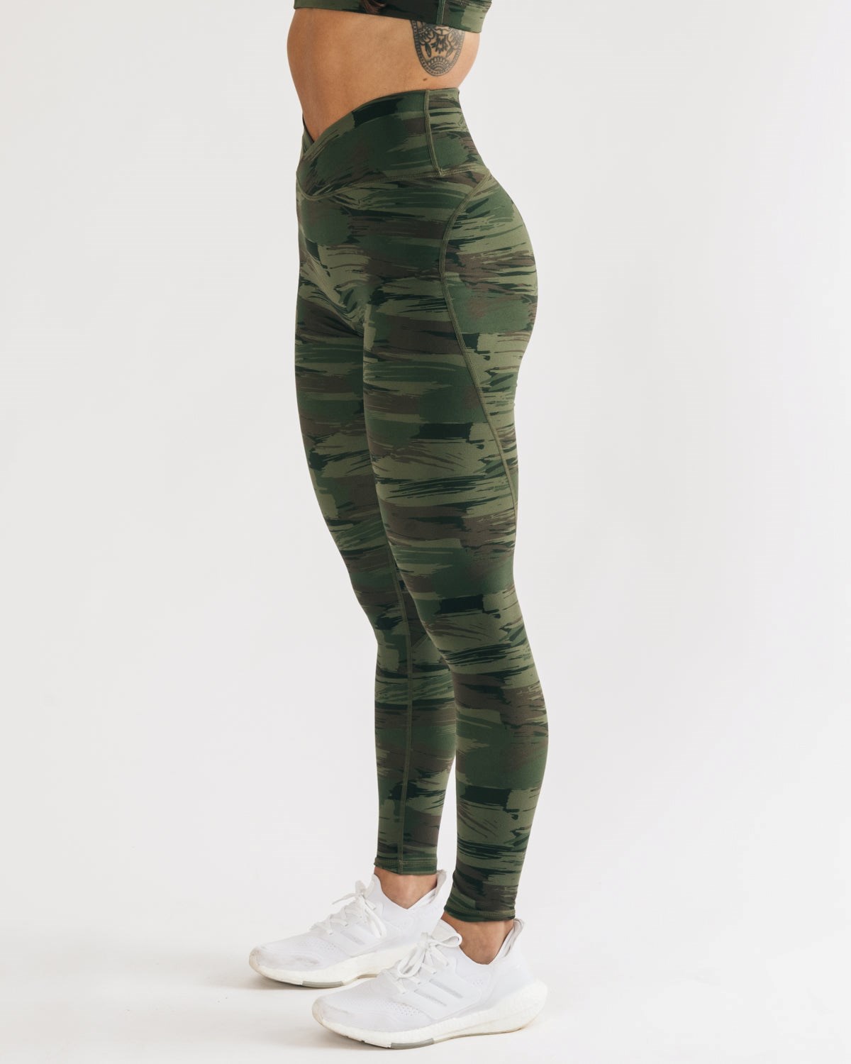 Alphalete All-Purpose Legging Olivgrün Camouflage | PX4759162