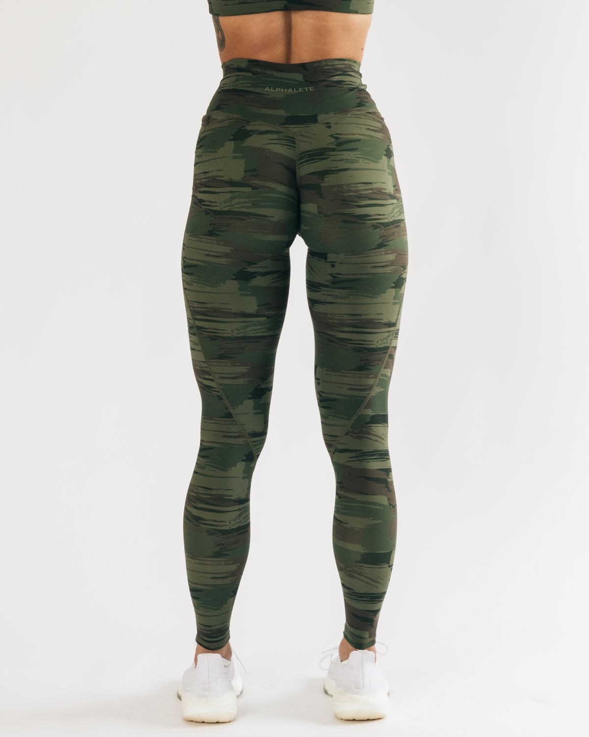 Alphalete All-Purpose Legging Olivgrün Camouflage | PX4759162