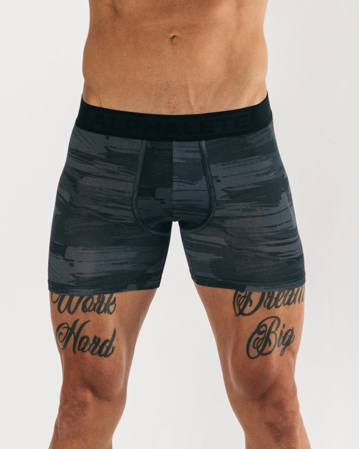 Alphalete Atmungsaktiv Modal Boxer Brief Schwarz Camouflage | OP8326970