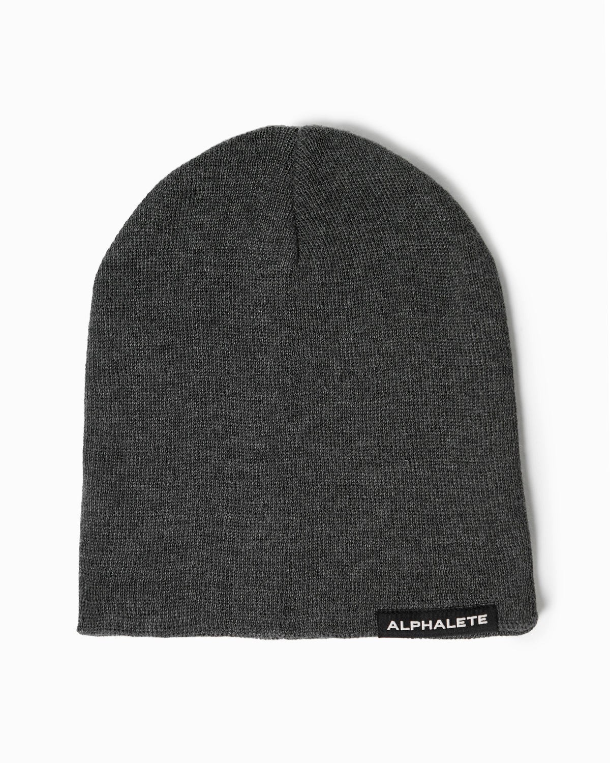 Alphalete Baumwoll Knit Beanie Charcoal | UK4298573