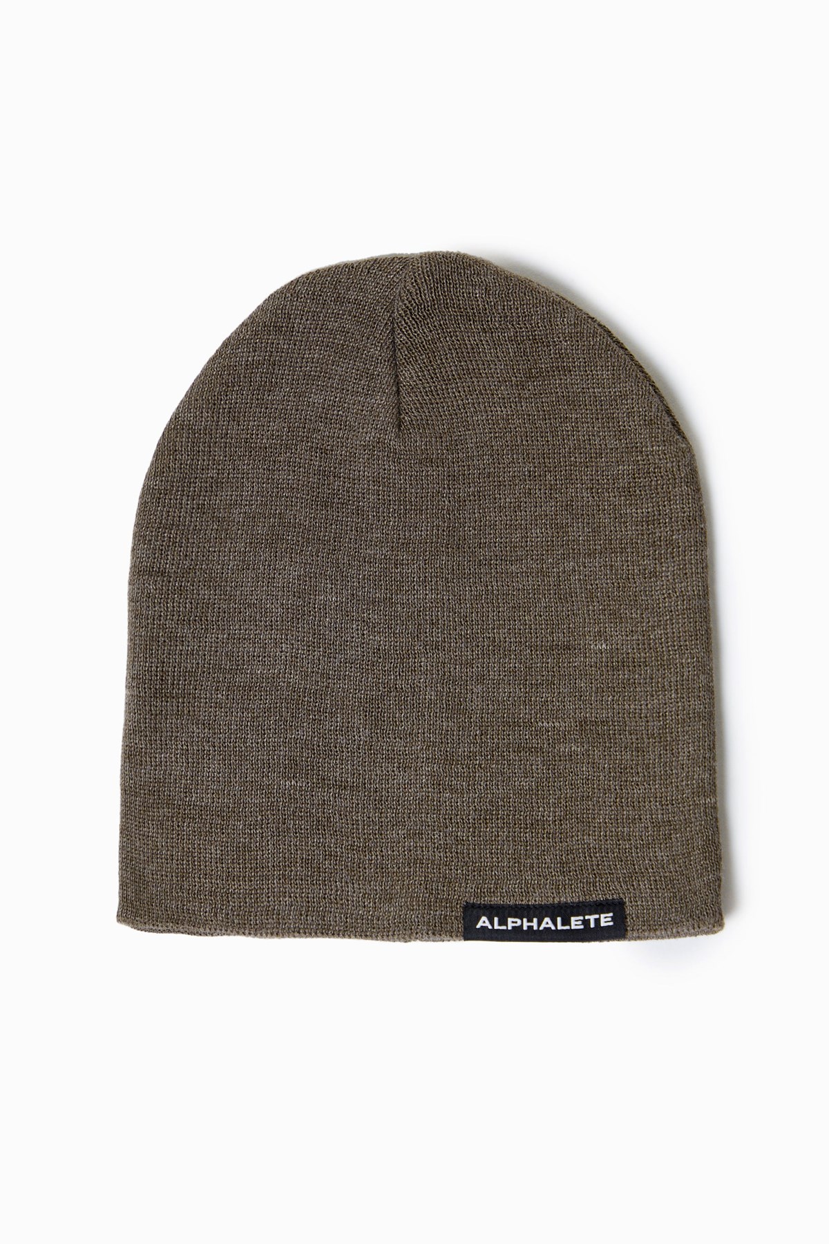 Alphalete Baumwoll Knit Beanie Dunkelbraun | GJ8276059