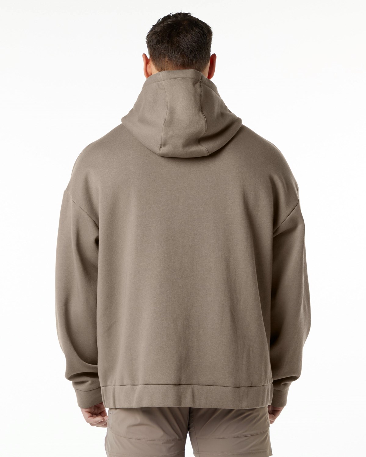 Alphalete Brushed Fleece Full-Zip Hoodie Mocha | JE4598610