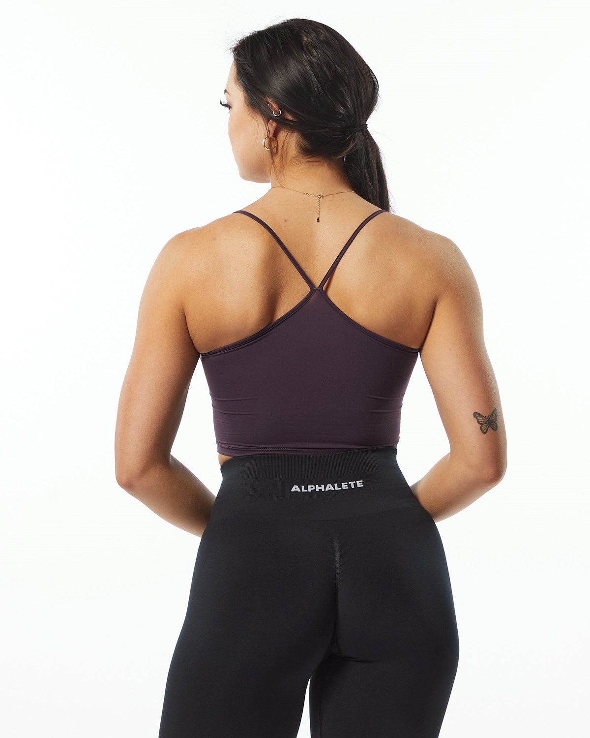 Alphalete Camisole Y-Back Crop Tank Lila | ZC0615849